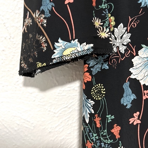 Zara black floral dress M - Picture 3 of 7